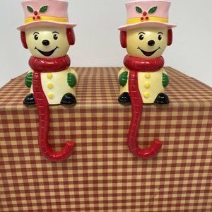 Vtg Lot 2 Sun Hill Snowman Stocking Hangar